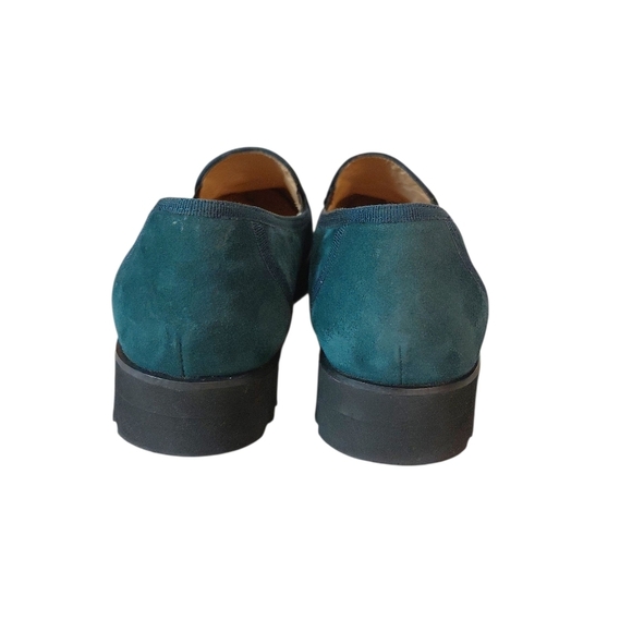 Ron White Solina Platform Lug Sole Green Loafer Flat Size 8.5 - Picture 6 of 12